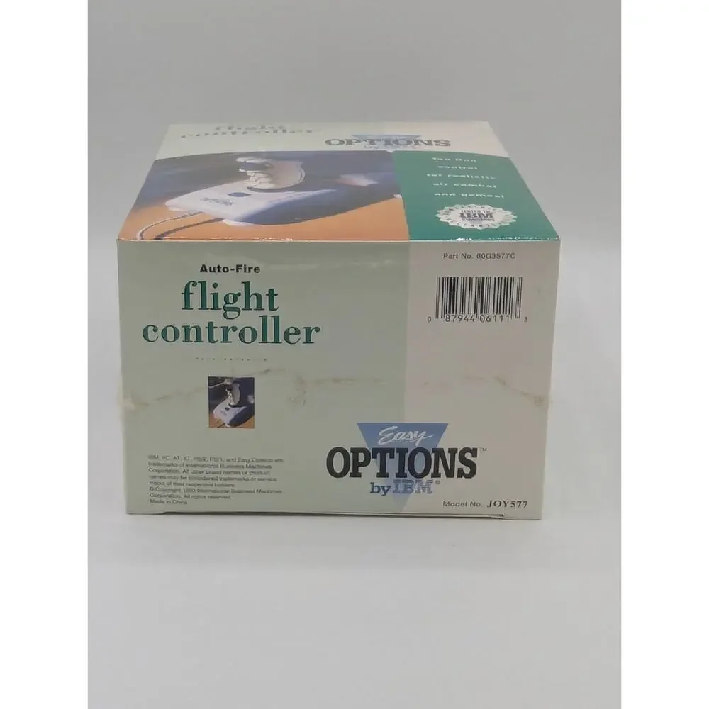 Vintage 1993 IBM Easy Options Auto-Fire Flight Controller JOY577 Rare New/Sealed